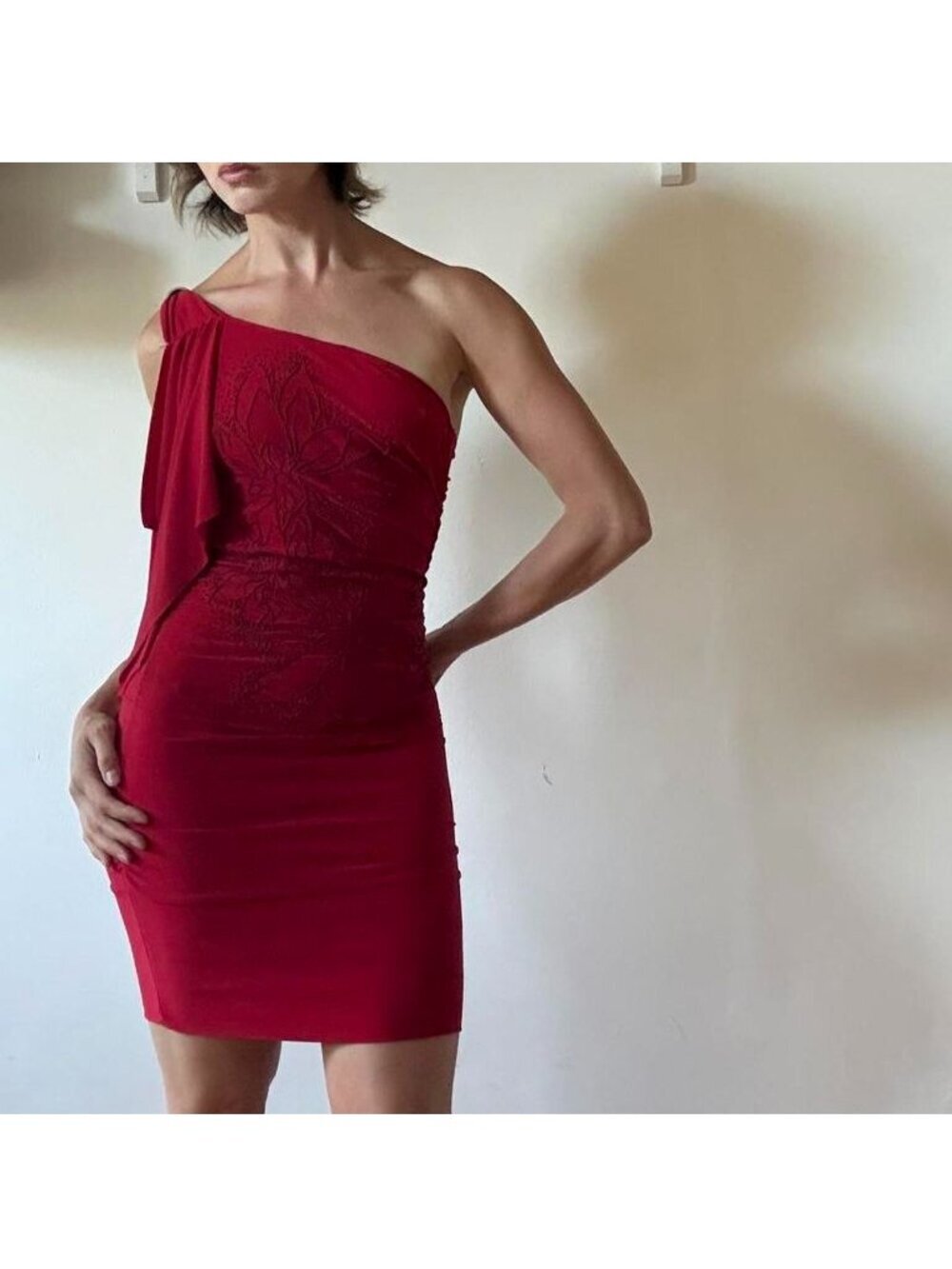 Y2K One Shoulder Ruched Mini-Dress— FD